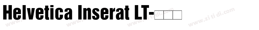 Helvetica Inserat LT字体转换